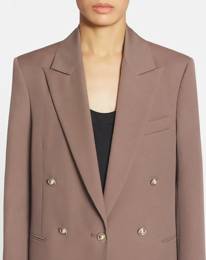 Women Lanvin Coats and Jackets Doublebreasted Jacket Marron Glace Women Lanvin Coats and Jackets Doublebreasted Jacket Marron Glace