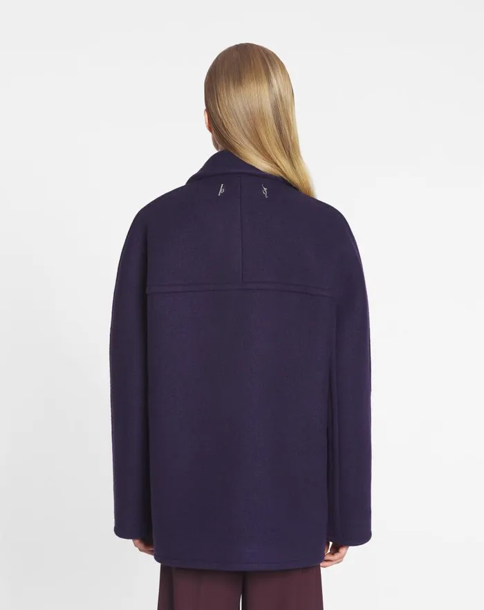 Women Lanvin Coats and Jackets Pea Coat Japanese Ink