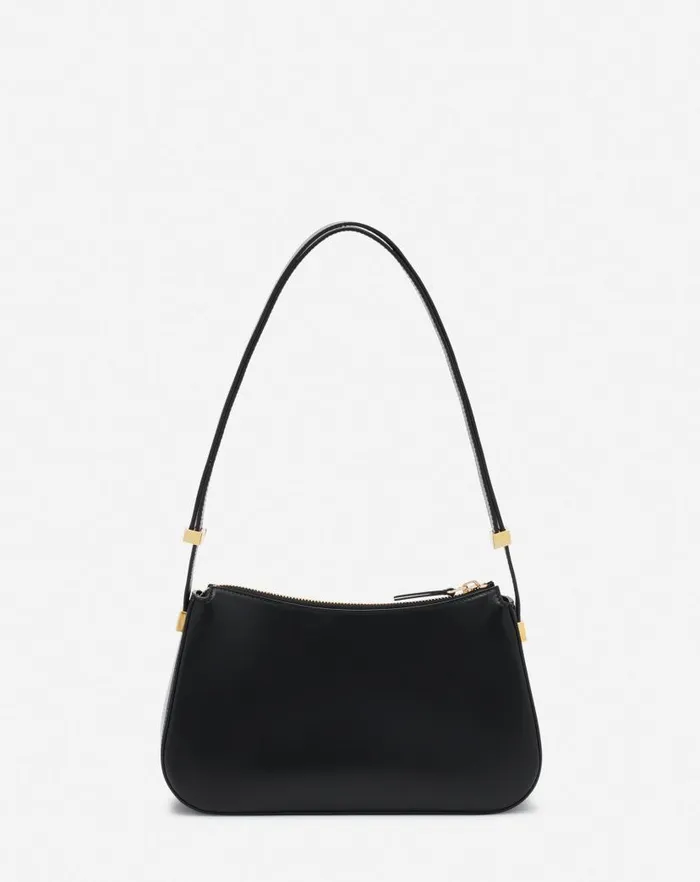 Women Lanvin Crossbody Bags and Shoulder Bags Concerto Baguette Leather Bag Black Women Lanvin Crossbody Bags and Shoulder Bags Concerto Baguette Leather Bag Black