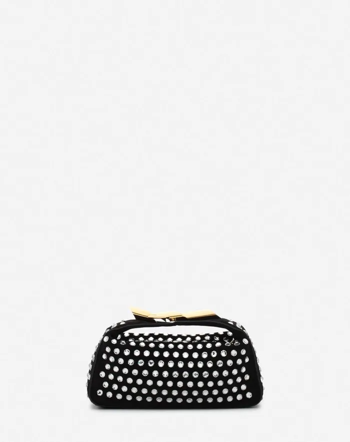Women Lanvin Crossbody Bags and Shoulder Bags Haute Squence Leather Clutch Bag With Rhinestones Black Women Lanvin Crossbody Bags and Shoulder Bags Haute Squence Leather Clutch Bag With Rhinestones Black