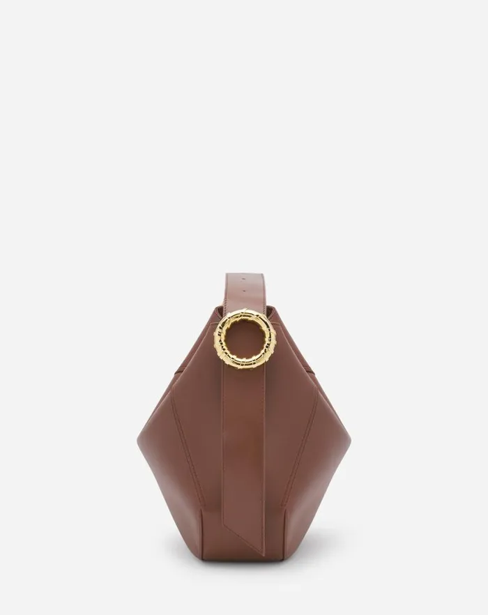 Women Lanvin Crossbody Bags and Shoulder Bags Leather Mlodie Hobo Bag Chestnut Women Lanvin Crossbody Bags and Shoulder Bags Leather Mlodie Hobo Bag Chestnut