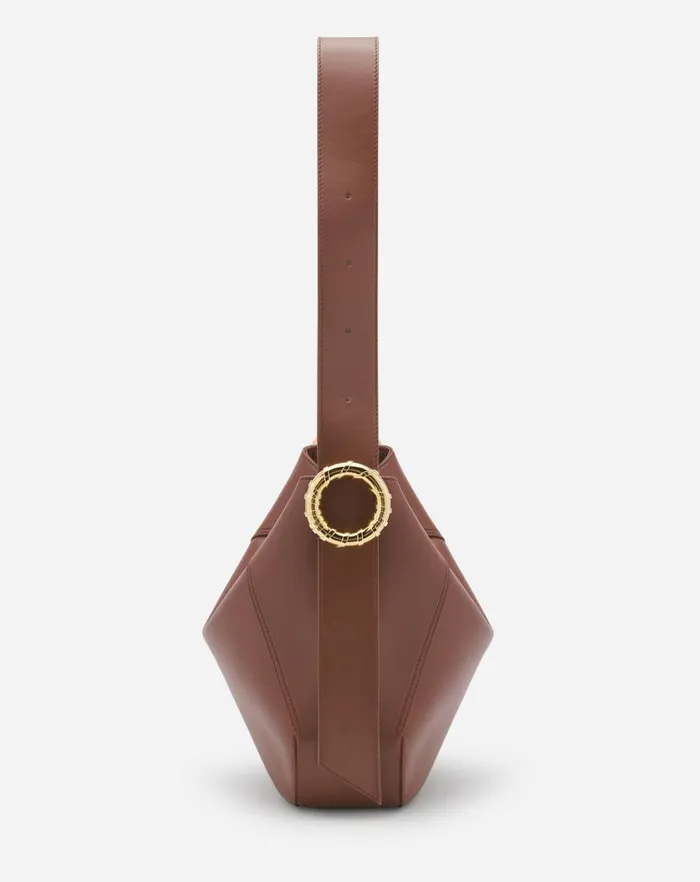 Women Lanvin Crossbody Bags and Shoulder Bags Leather Mlodie Hobo Bag Chestnut Women Lanvin Crossbody Bags and Shoulder Bags Leather Mlodie Hobo Bag Chestnut