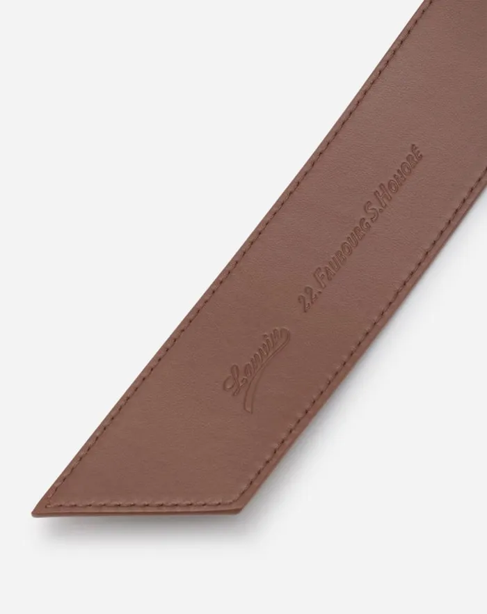Women Lanvin Crossbody Bags and Shoulder Bags Leather Mlodie Hobo Bag Chestnut Women Lanvin Crossbody Bags and Shoulder Bags Leather Mlodie Hobo Bag Chestnut