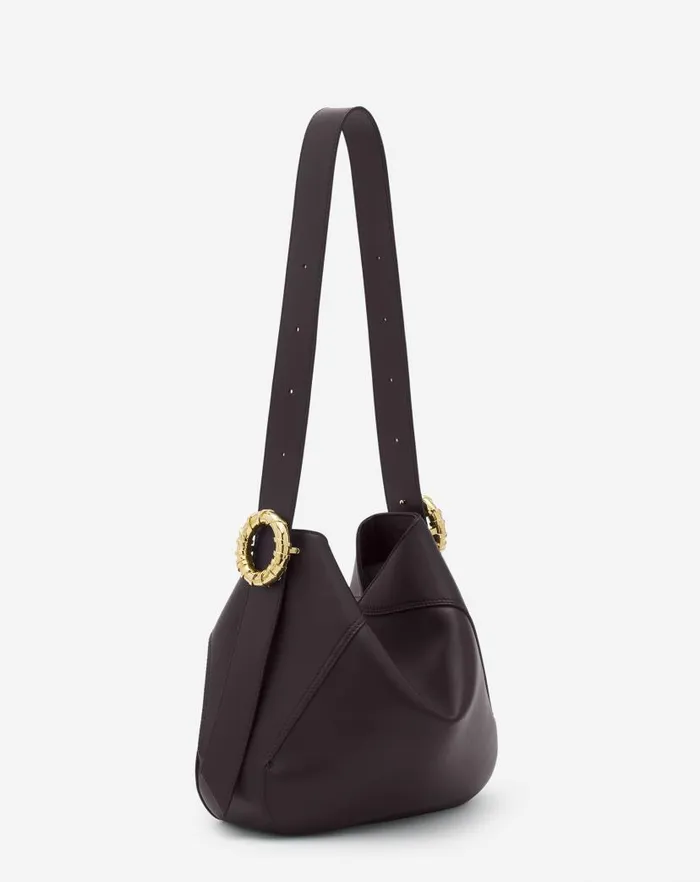 Women Lanvin Crossbody Bags and Shoulder Bags Leather Melodie Hobo Bag Amarena