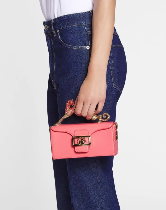Women Lanvin Crossbody Bags and Shoulder Bags Nano Pencil Cat Bag In Leather And Rhinestones Venusdune Women Lanvin Crossbody Bags and Shoulder Bags Nano Pencil Cat Bag In Leather And Rhinestones Venusdune