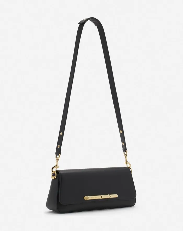 Women Lanvin Crossbody Bags and Shoulder Bags Squence By Lanvin Baguette Bag In Leather Black Women Lanvin Crossbody Bags and Shoulder Bags Squence By Lanvin Baguette Bag In Leather Black