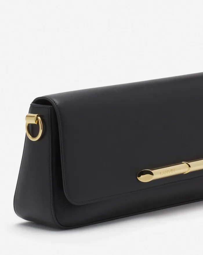 Women Lanvin Crossbody Bags and Shoulder Bags Squence By Lanvin Baguette Bag In Leather Black Women Lanvin Crossbody Bags and Shoulder Bags Squence By Lanvin Baguette Bag In Leather Black
