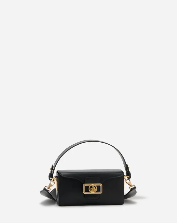 Women Lanvin Crossbody Bags and Shoulder Bags Shiny Leather Nano Pencil Bag Black Women Lanvin Crossbody Bags and Shoulder Bags Shiny Leather Nano Pencil Bag Black