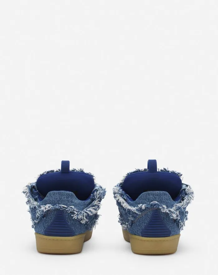 Women Lanvin Curb Curb Sneakers In Denim Denim Blue Women Lanvin Curb Curb Sneakers In Denim Denim Blue