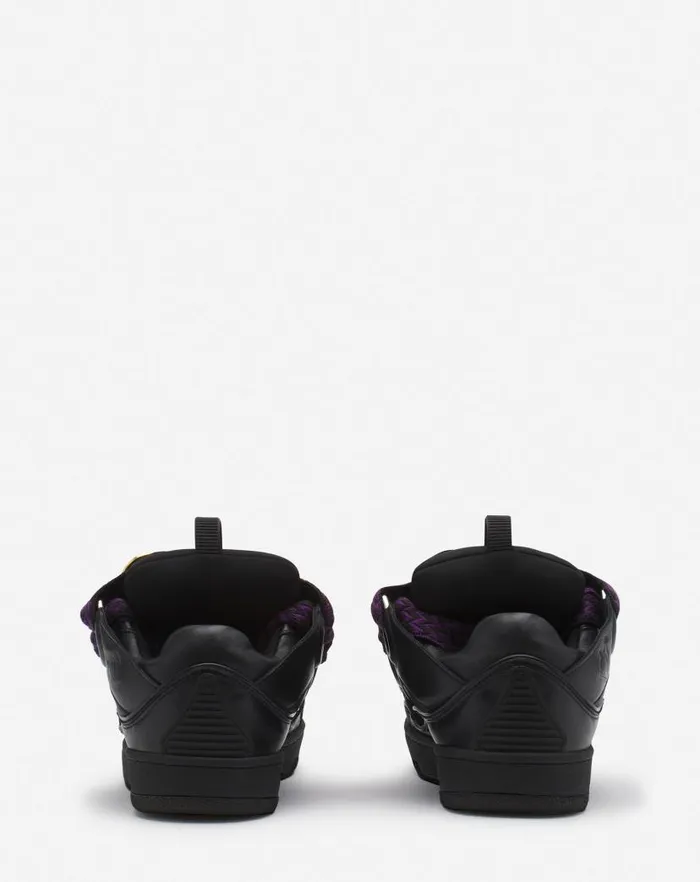 Women Lanvin Curb Lanvin X Future Curb 30 Leather Sneakers For Women Blackred Women Lanvin Curb Lanvin X Future Curb 30 Leather Sneakers For Women Blackred