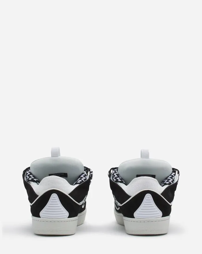 Women Lanvin Curb Leather Curb Sneakers Blackwhite Women Lanvin Curb Leather Curb Sneakers Blackwhite
