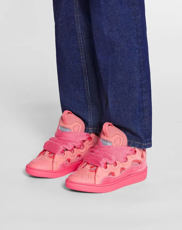 Women Lanvin Curb Leather Curb Sneakers Venus Women Lanvin Curb Leather Curb Sneakers Venus