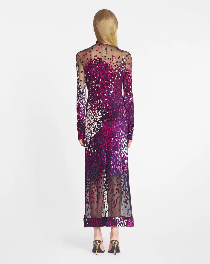 Women Lanvin Dresses Devoured Jersey Dress Fuchsiajapanese Ink Women Lanvin Dresses Devoured Jersey Dress Fuchsiajapanese Ink