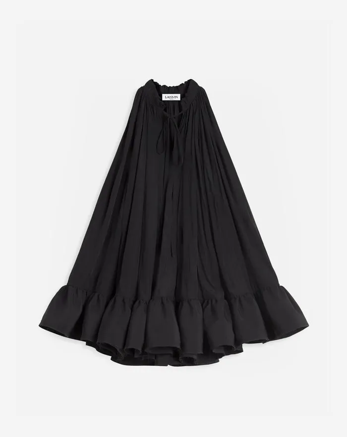 Women Lanvin Dresses Short Dress With Ruffles Black