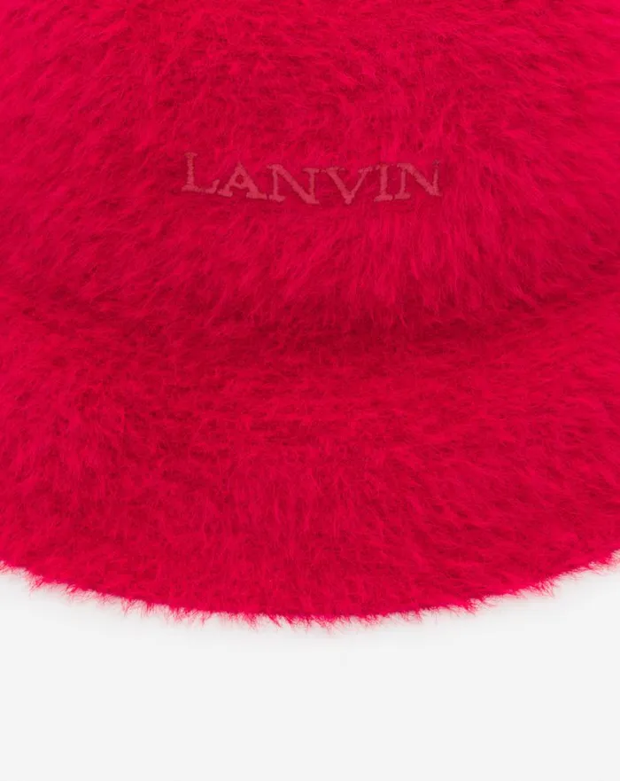 Women Lanvin Hats Lanvin Cotton Bucket Hat Poppy Red Women Lanvin Hats Lanvin Cotton Bucket Hat Poppy Red