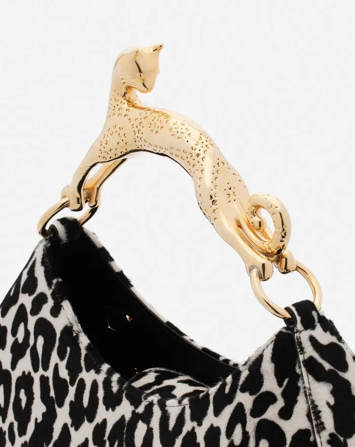 Women Lanvin Hobo Hobo Cat Bolide Bag In Ponyeffect Leather Blackwhite Women Lanvin Hobo Hobo Cat Bolide Bag In Ponyeffect Leather Blackwhite