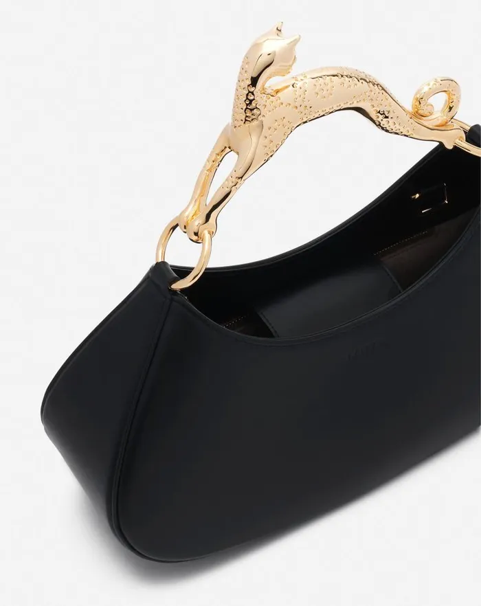 Women Lanvin Hobo Hobo Cat Bolide Leather Bag Black Women Lanvin Hobo Hobo Cat Bolide Leather Bag Black