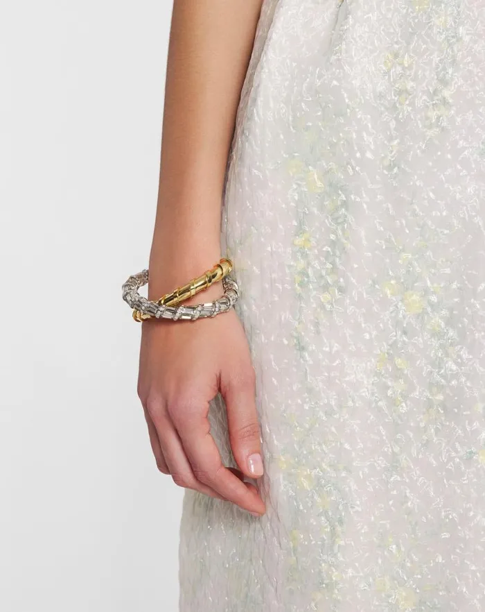 Women Lanvin Jewelry Baguettes Melodie Bracelet Goldcrystal