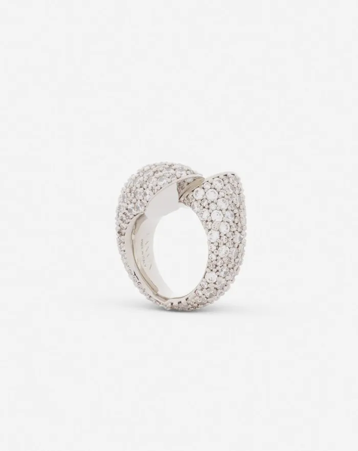 Women Lanvin Jewelry Haute Squence Rhinestone Ring Silvercrystal Women Lanvin Jewelry Haute Squence Rhinestone Ring Silvercrystal