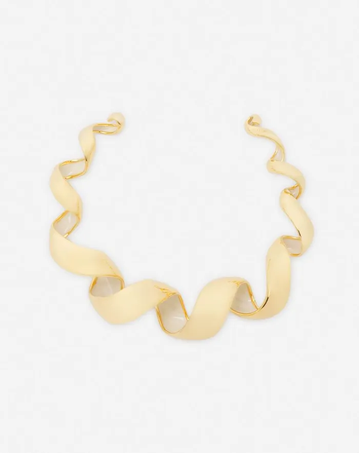 Women Lanvin Jewelry Mlodie Ribbon Necklace Goldmoon