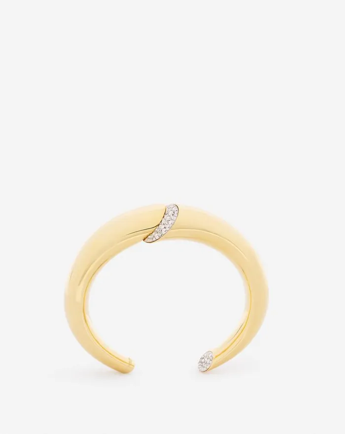 Women Lanvin Jewelry Sequence By Lanvin Rhinestone Bracelet Goldcrystal
