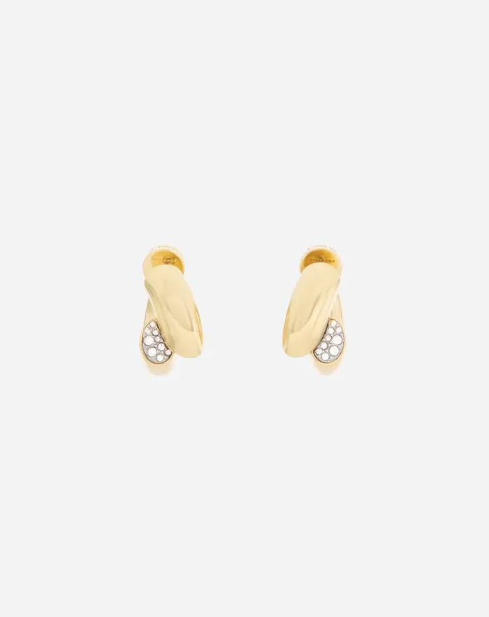 Women Lanvin Jewelry Sequence By Lanvin Rhinestone Earrings Goldcrystal