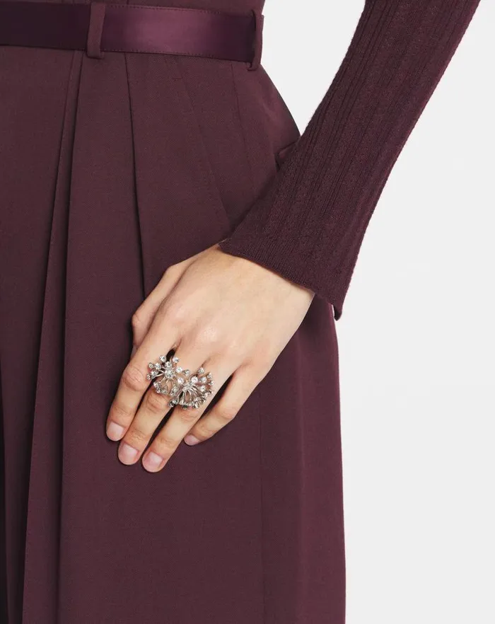 Women Lanvin Jewelry Traviata By Lanvin Ring Silvercrystal Women Lanvin Jewelry Traviata By Lanvin Ring Silvercrystal