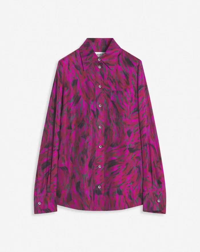 Women Lanvin Knitwear Printed Shirt Fuchsia