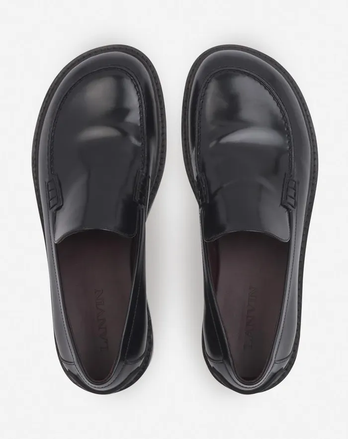Women Lanvin Loafers Spinto Loafers In Glossy Leather Black Women Lanvin Loafers Spinto Loafers In Glossy Leather Black