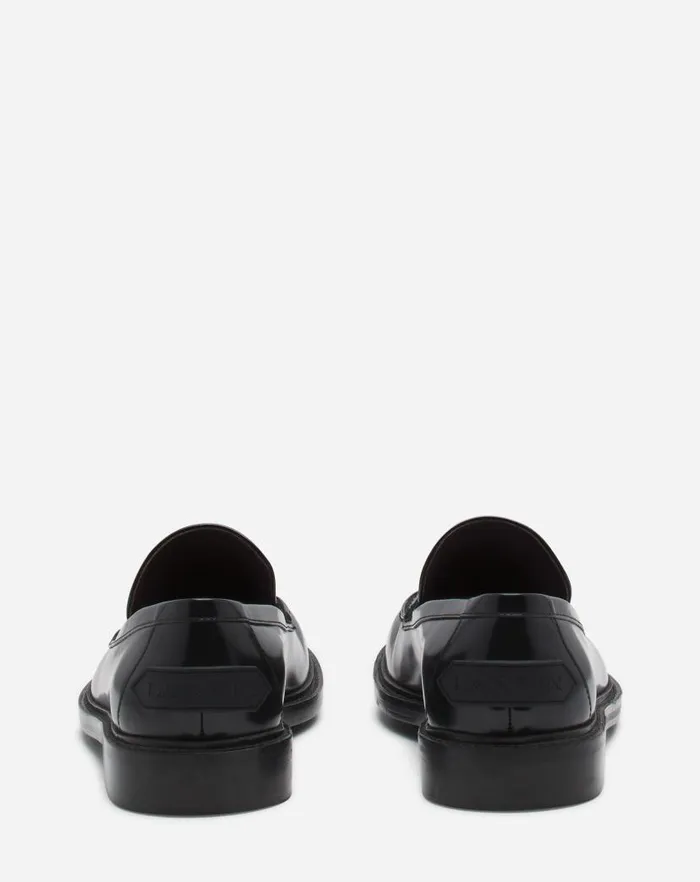 Women Lanvin Loafers Spinto Loafers In Glossy Leather Black Women Lanvin Loafers Spinto Loafers In Glossy Leather Black