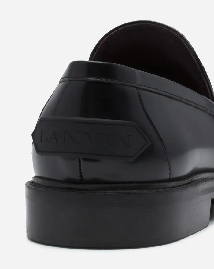 Women Lanvin Loafers Spinto Loafers In Glossy Leather Black Women Lanvin Loafers Spinto Loafers In Glossy Leather Black