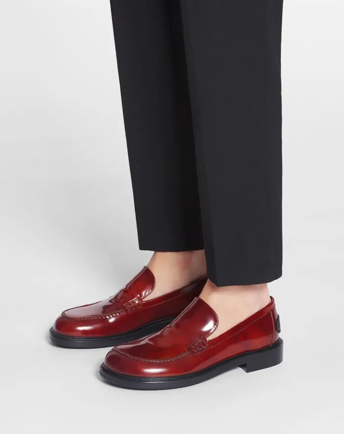 Women Lanvin Loafers Spinto Loafers In Smooth Leather Dark Brown Women Lanvin Loafers Spinto Loafers In Smooth Leather Dark Brown