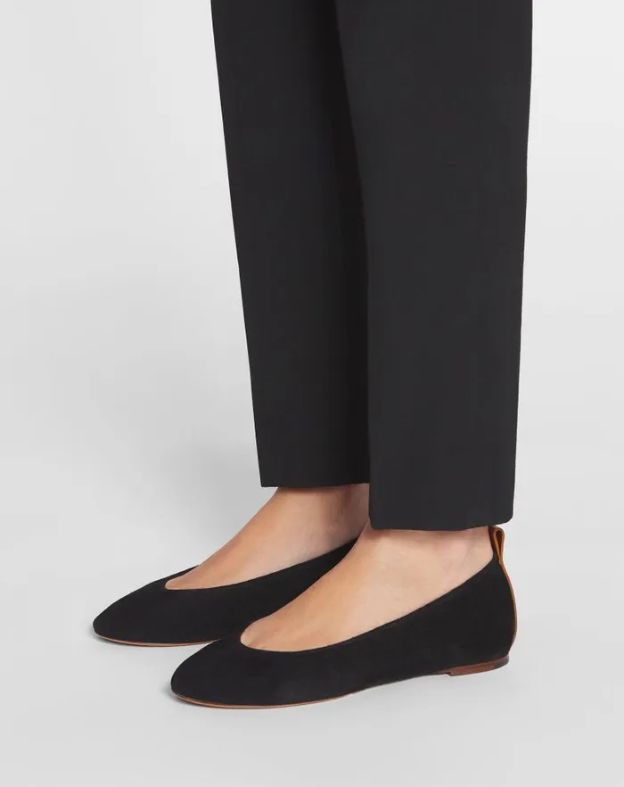 Women Lanvin Loafers The Suede Ballerina Flat Black Women Lanvin Loafers The Suede Ballerina Flat Black