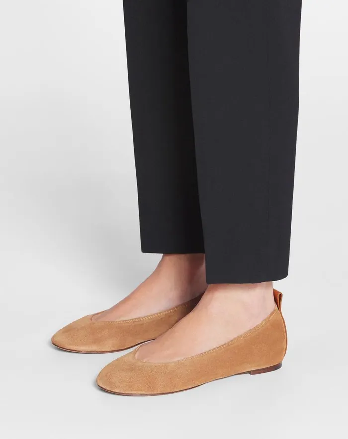 Women Lanvin Loafers The Suede Ballerina Flat Brown Women Lanvin Loafers The Suede Ballerina Flat Brown