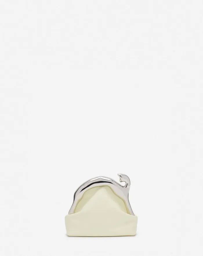 Women Lanvin Mini Bags and Clutches Fusion Cat Leather Clutch Bag Chamomile Women Lanvin Mini Bags and Clutches Fusion Cat Leather Clutch Bag Chamomile