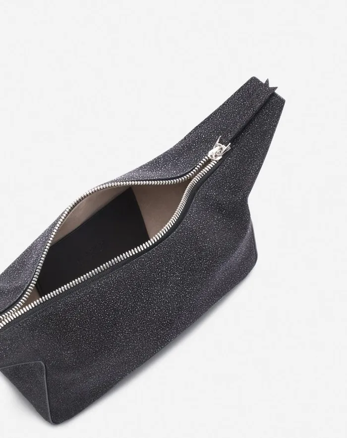 Women Lanvin Mini Bags and Clutches Haute Squence Clutch Bag In Suede Black Women Lanvin Mini Bags and Clutches Haute Squence Clutch Bag In Suede Black