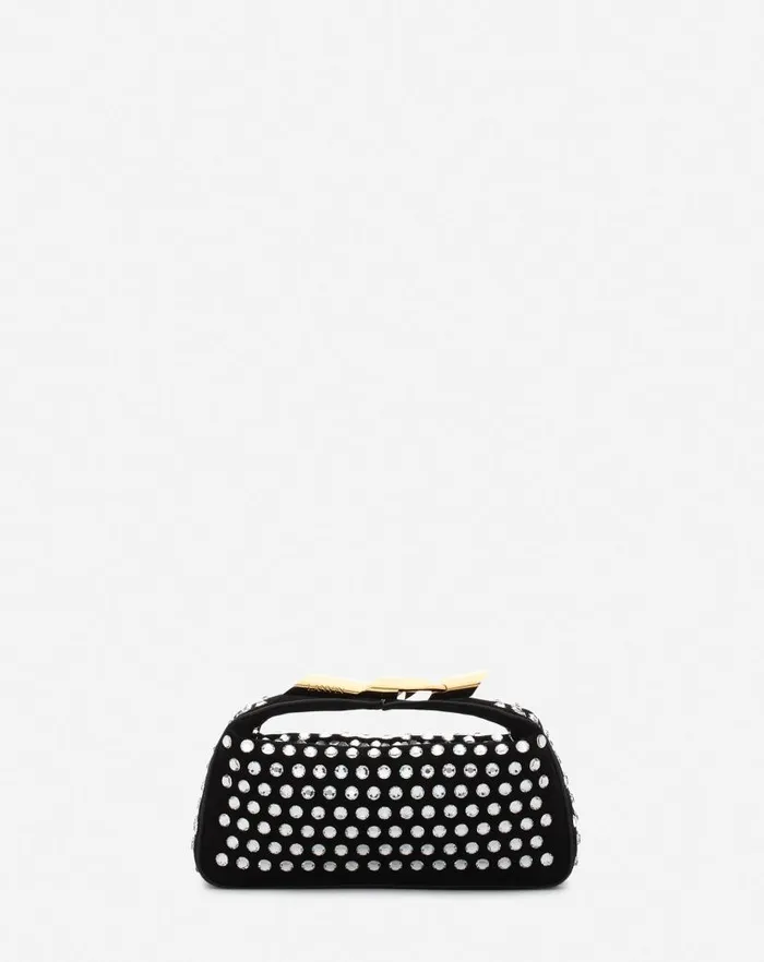 Women Lanvin Mini Bags and Clutches Haute Squence Leather Clutch Bag With Rhinestones Black Women Lanvin Mini Bags and Clutches Haute Squence Leather Clutch Bag With Rhinestones Black