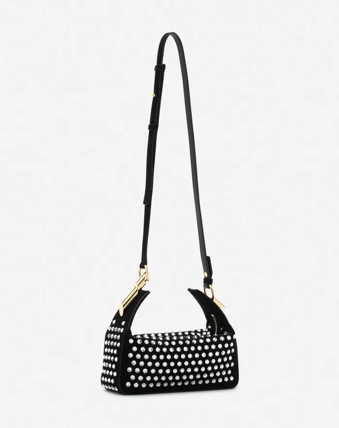 Women Lanvin Mini Bags and Clutches Haute Squence Leather Clutch Bag With Rhinestones Black Women Lanvin Mini Bags and Clutches Haute Squence Leather Clutch Bag With Rhinestones Black
