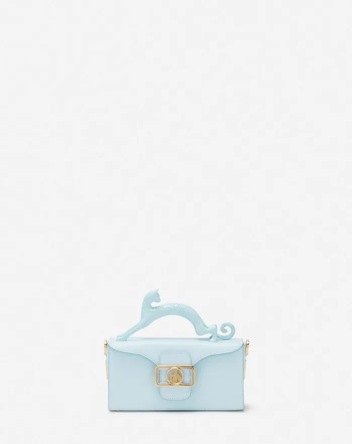 Women Lanvin Mini Bags and Clutches Leather Nano Pencil Cat Bag Lanvin Blue