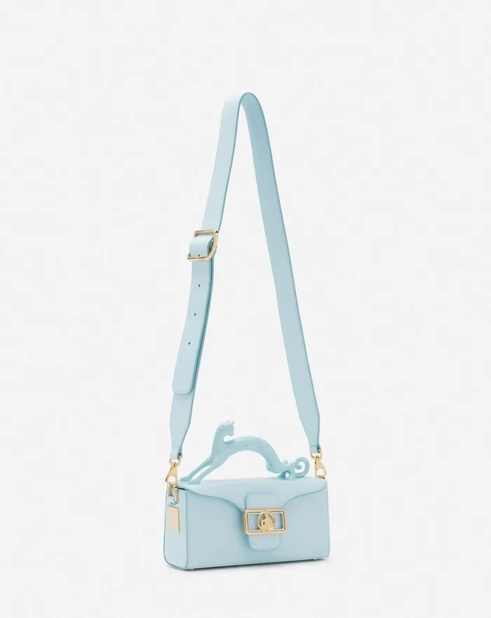 Women Lanvin Mini Bags and Clutches Leather Nano Pencil Cat Bag Lanvin Blue Women Lanvin Mini Bags and Clutches Leather Nano Pencil Cat Bag Lanvin Blue