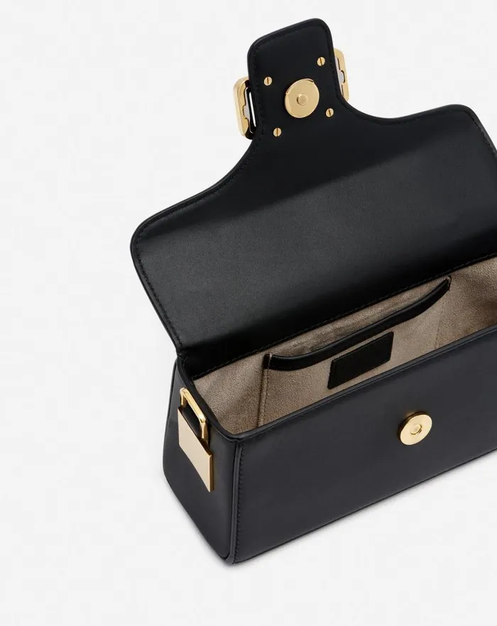 Women Lanvin Mini Bags and Clutches Nano Pencil Cat Leather Bag Black Women Lanvin Mini Bags and Clutches Nano Pencil Cat Leather Bag Black