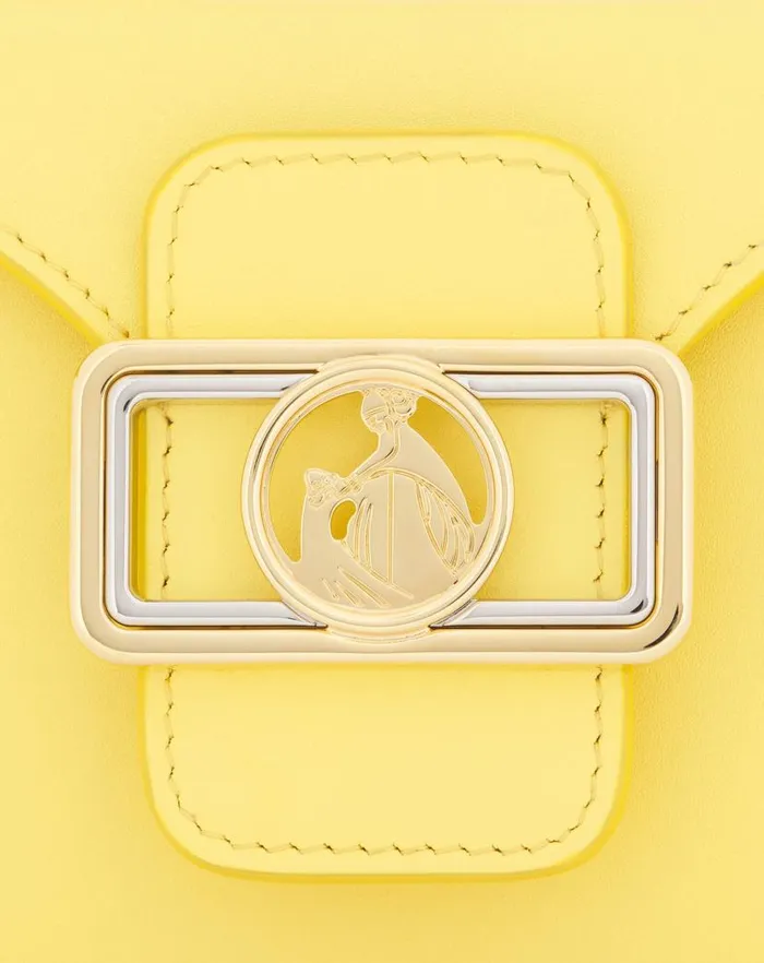 Women Lanvin Mini Bags and Clutches Nano Pencil Cat Leather Bag Corn