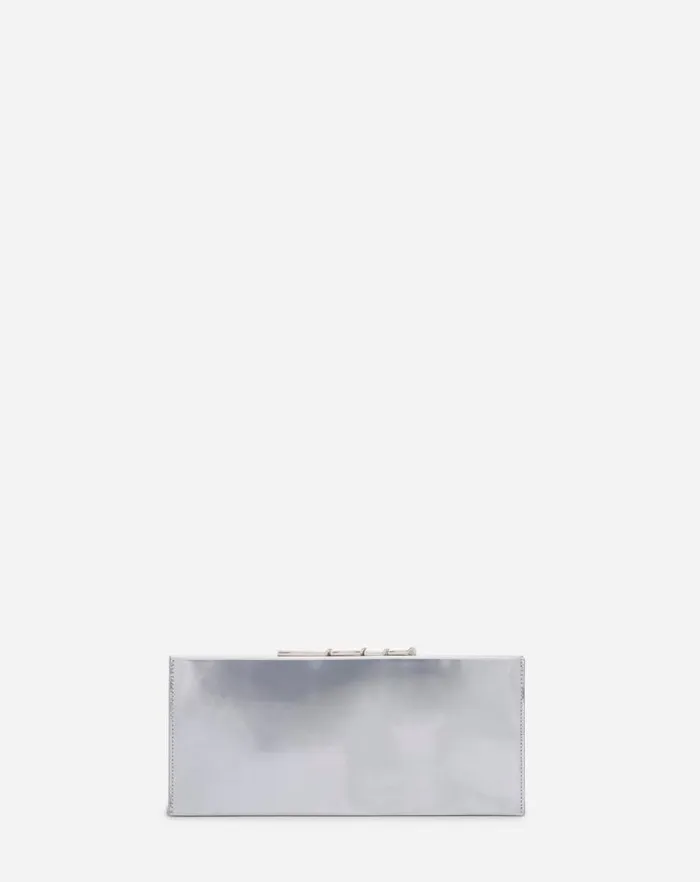Women Lanvin Mini Bags and Clutches Sequence By Lanvin Metallic Leather Clutch Bag Silver Women Lanvin Mini Bags and Clutches Sequence By Lanvin Metallic Leather Clutch Bag Silver