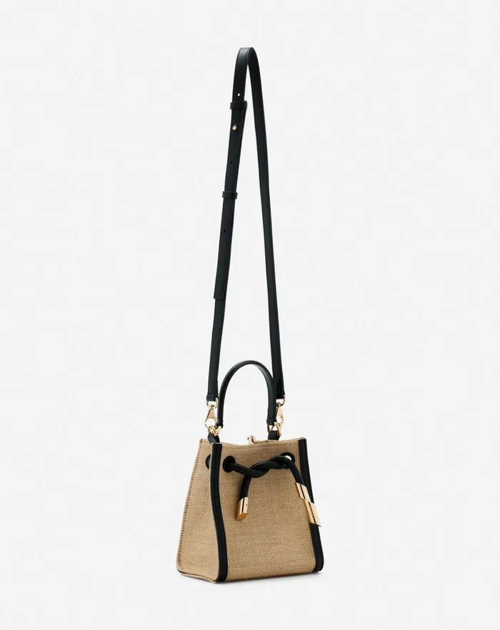 Women Lanvin Mini Bags and Clutches Sequence Hobo Nano Raffia Bag Naturalblack Women Lanvin Mini Bags and Clutches Sequence Hobo Nano Raffia Bag Naturalblack