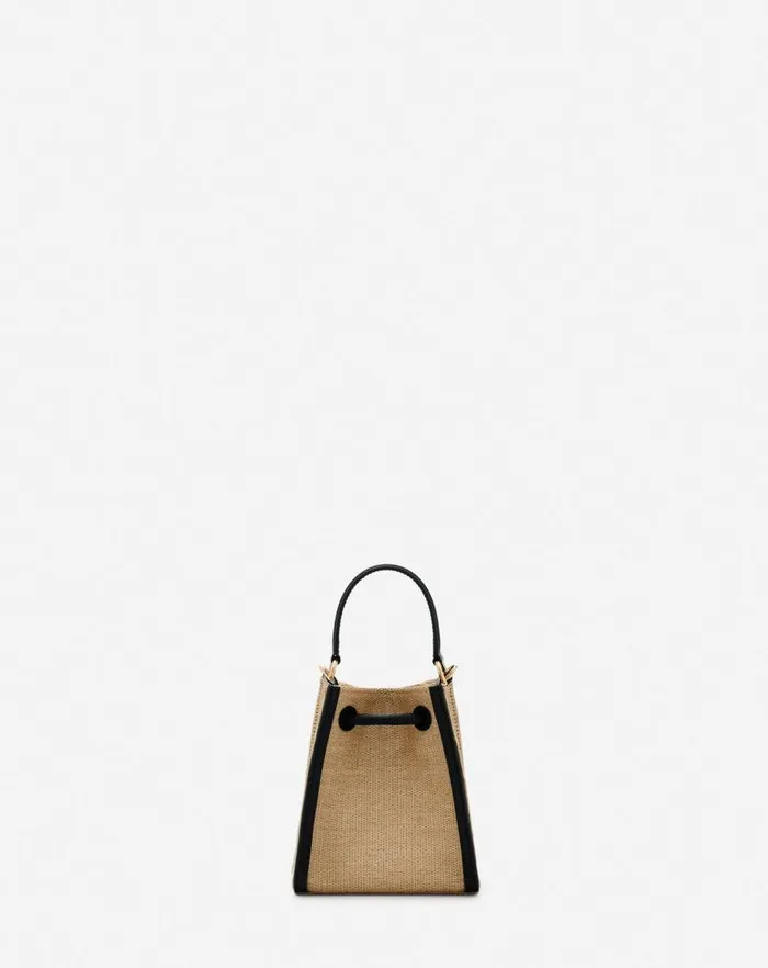 Women Lanvin Mini Bags and Clutches Sequence Hobo Nano Raffia Bag Naturalblack Women Lanvin Mini Bags and Clutches Sequence Hobo Nano Raffia Bag Naturalblack