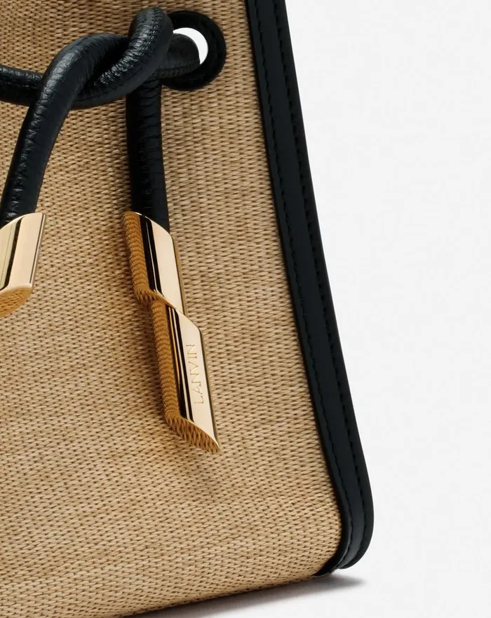 Women Lanvin Mini Bags and Clutches Sequence Hobo Nano Raffia Bag Naturalblack Women Lanvin Mini Bags and Clutches Sequence Hobo Nano Raffia Bag Naturalblack
