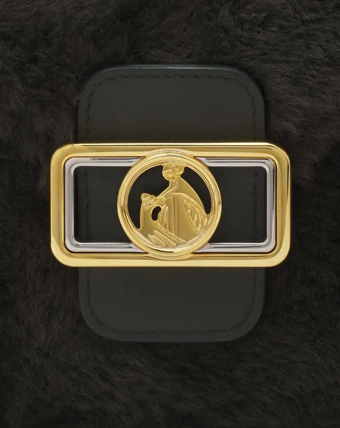 Women Lanvin Mini Bags and Clutches Shearling Nano Pencil Cat Bag Loden Women Lanvin Mini Bags and Clutches Shearling Nano Pencil Cat Bag Loden