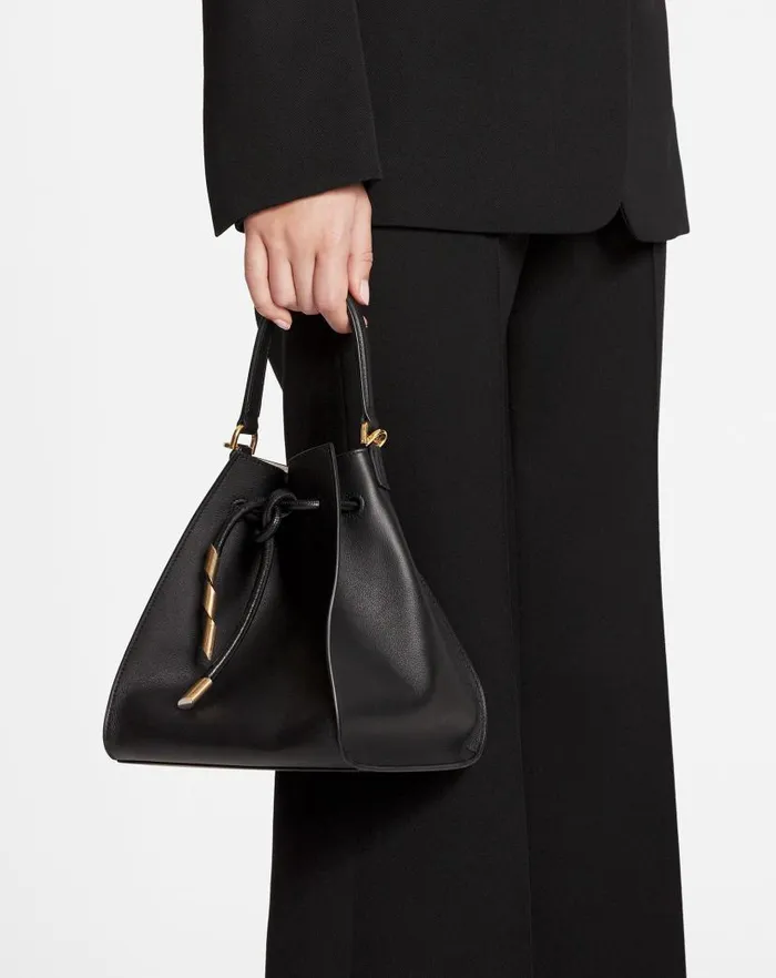 Women Lanvin Mini Bags and Clutches Small Leather Sequence By Lanvin Handbag Black