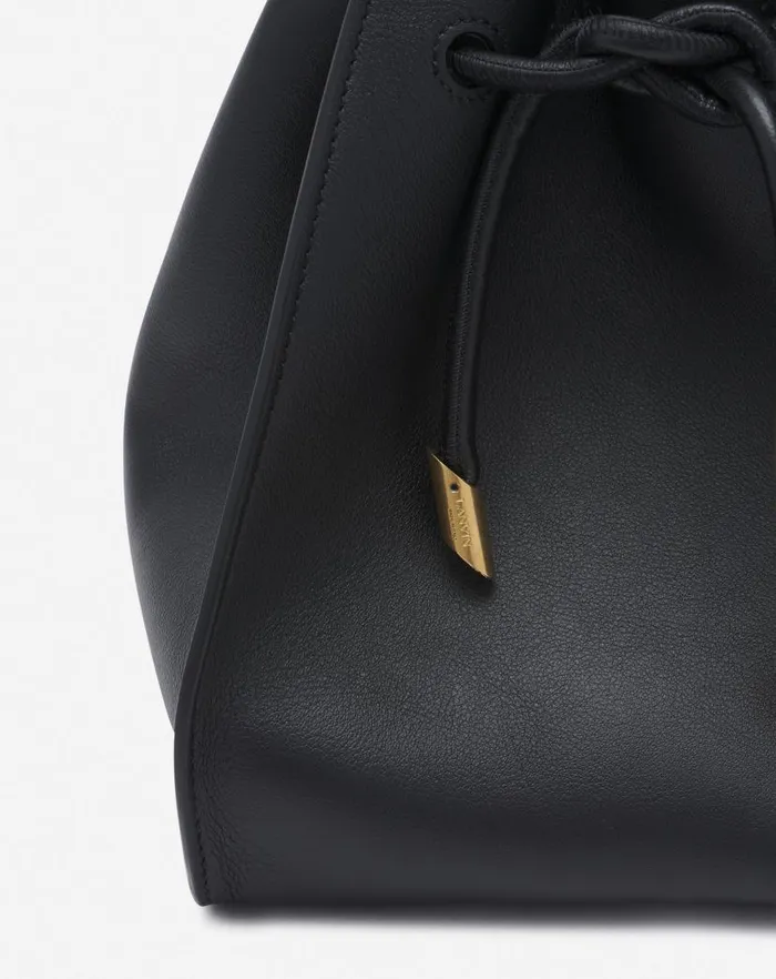Women Lanvin Mini Bags and Clutches Small Leather Sequence By Lanvin Handbag Black