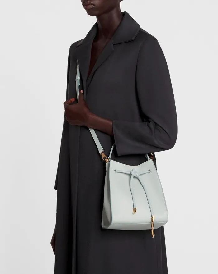Women Lanvin Mini Bags and Clutches Small Leather Sequence By Lanvin Handbag Ice Blue